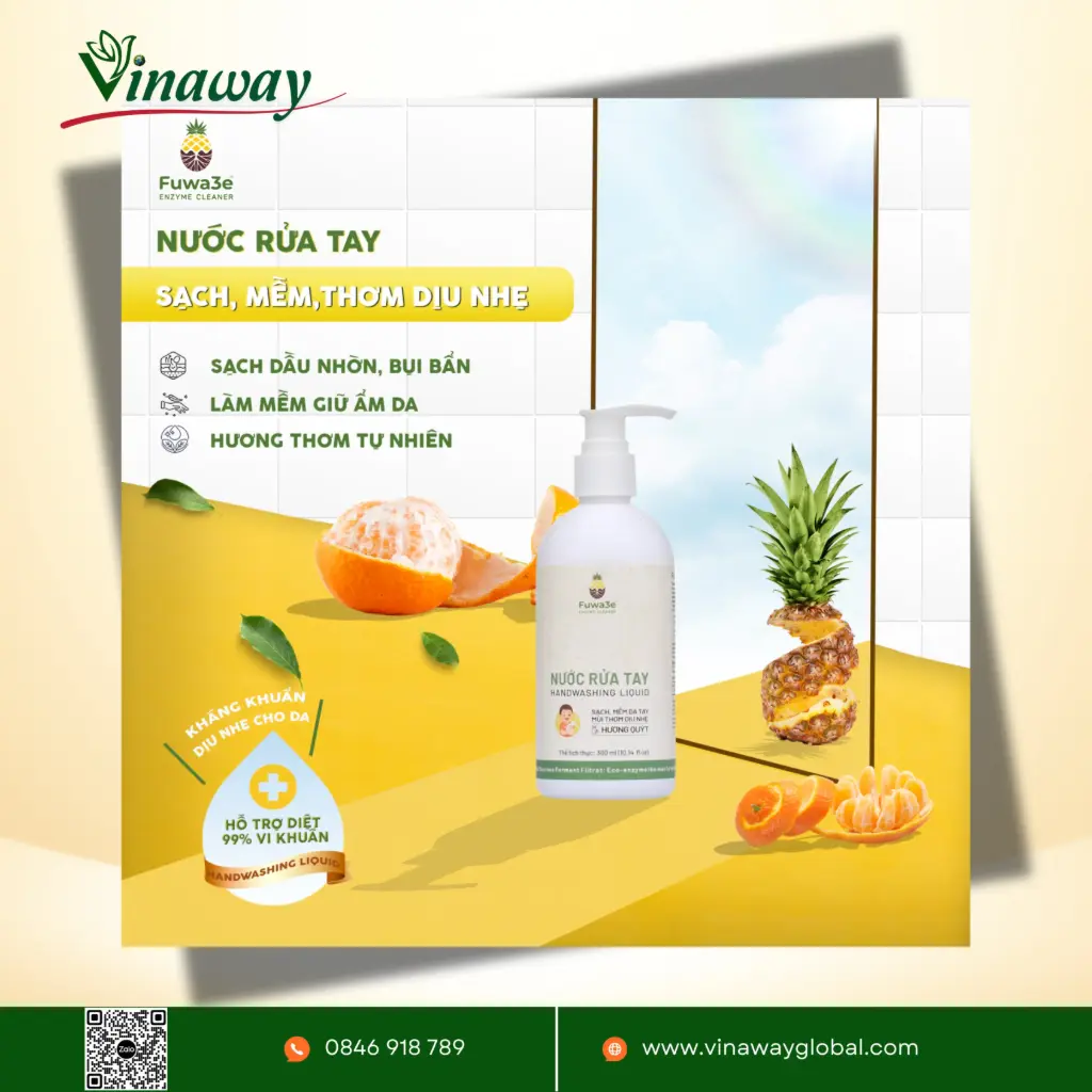 Nước Rửa Tay - Hương Quýt 300ml