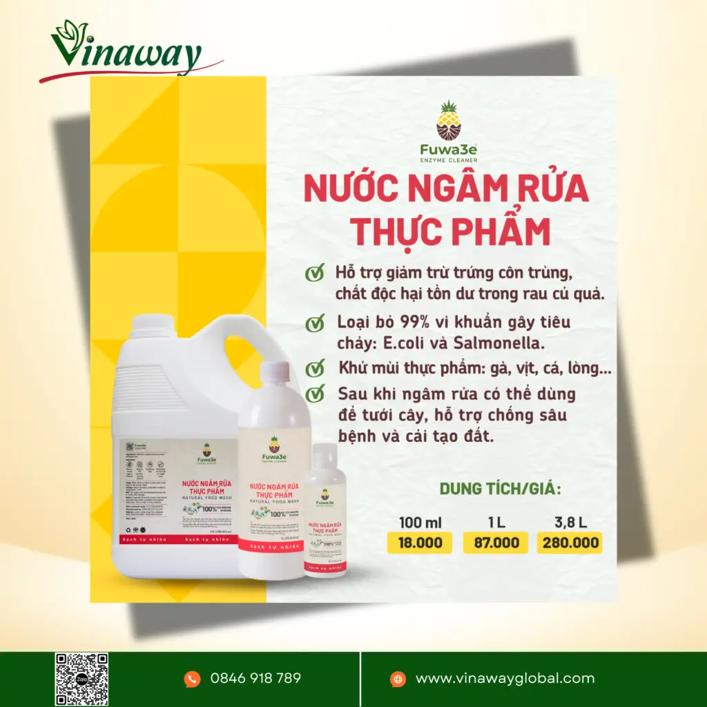 Nước Ngâm Rửa Thực Phẩm - 1000ml