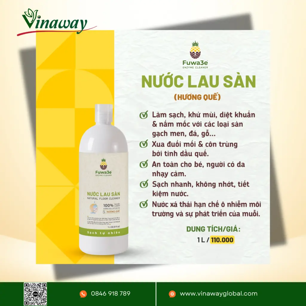 Nước Lau Sàn - Hương Quế (1000ml)